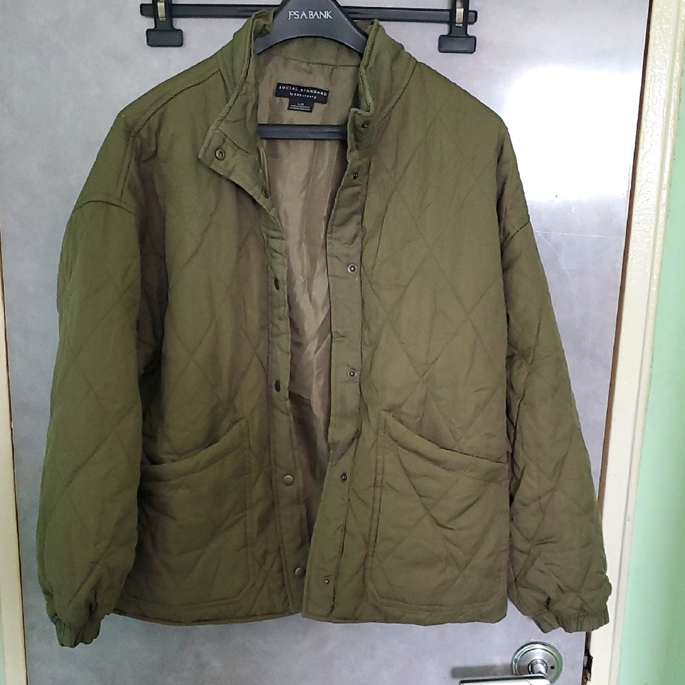 Men's Green Quilted Puffer Jacket